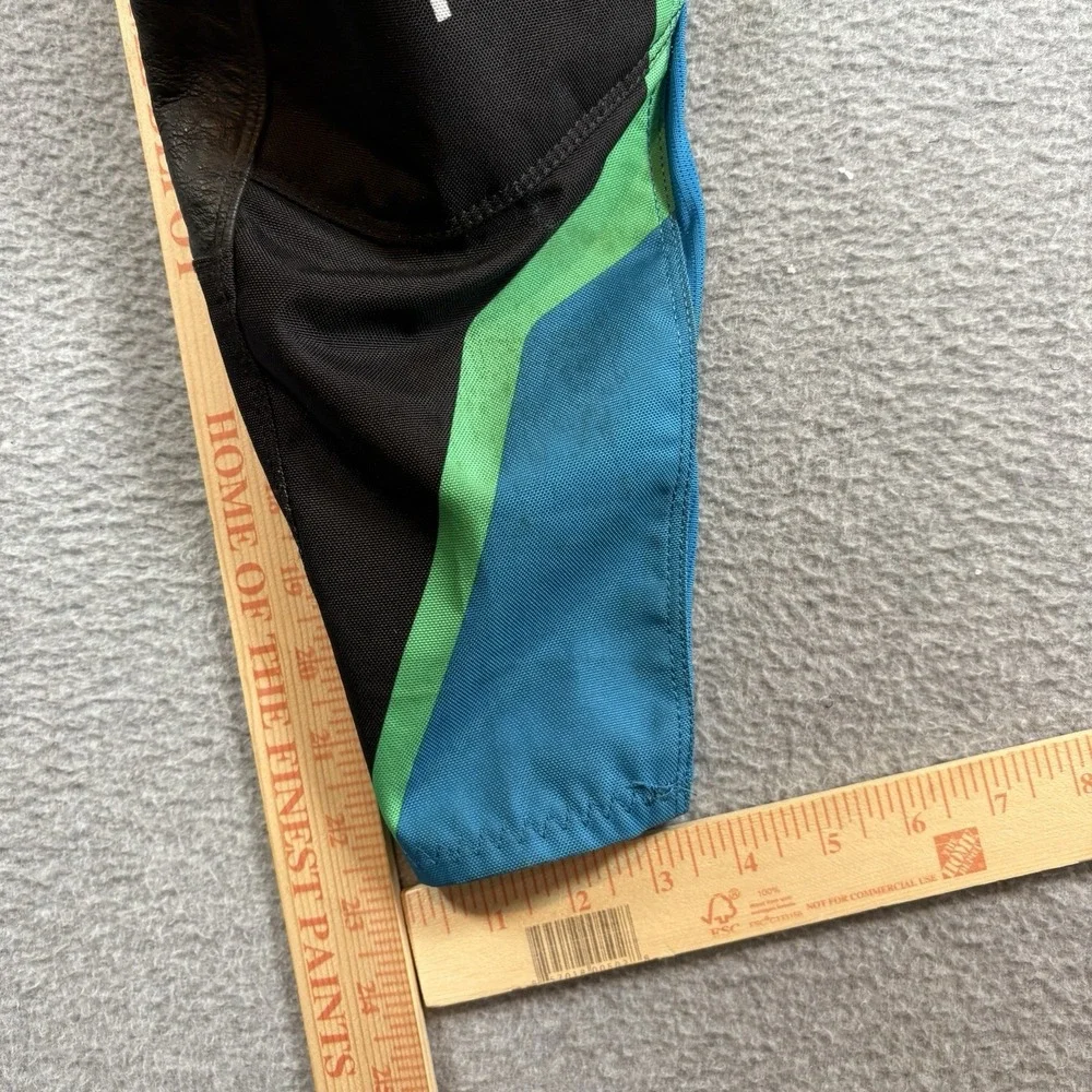 Fox Racing 180 Motocross Pants Youth 24 Blue Green Black MX ATV Riding Gear